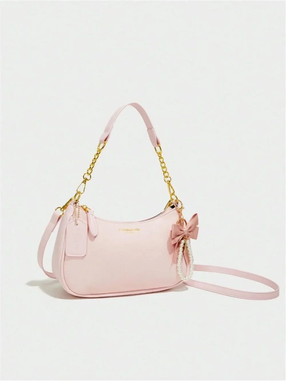 Stylish PU Leather Hobo Shoulder Bag with Gold Chain | Lightweight Zipper Purse